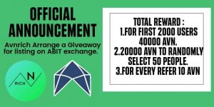 AVNRICH X Abit Exchange Airdrop