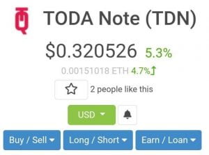 Toda Note Airdrop