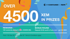 MyCointiner X NEM Coin Giveaway