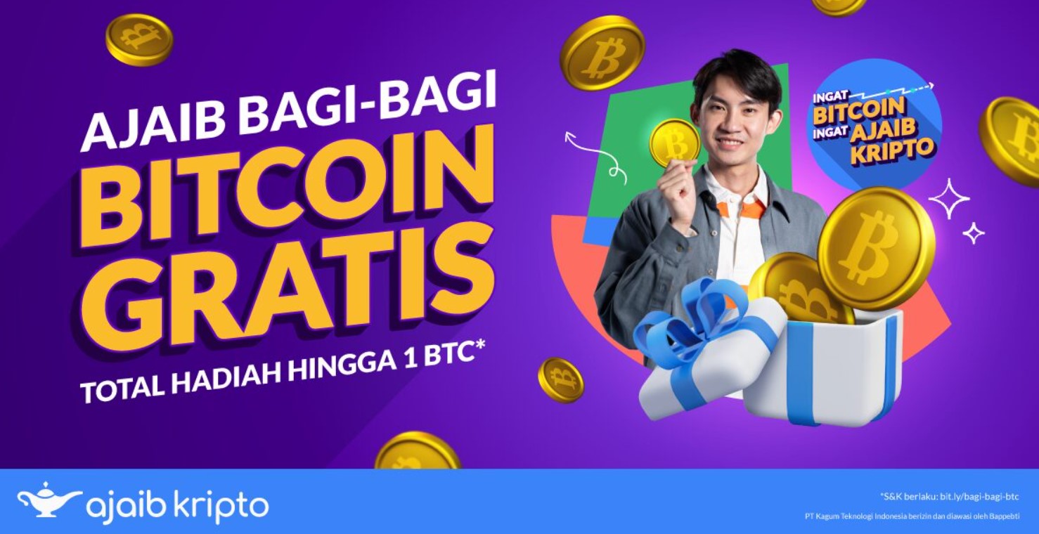 Mulai Investasi dengan Bitcoin Gratis dari Ajaib Kripto, Gimana Caranya?